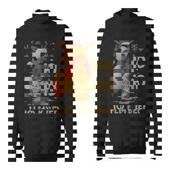 Ho Hold My Beer Christmas Reinbeer Sweatshirt Unisex | Mazezy