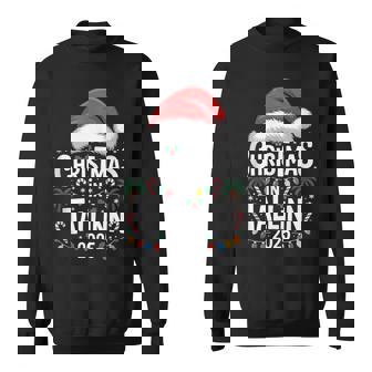 Holiday Season Fun Santa Hat Christmas In Tallinn 2025 Tank Top Sweatshirt Unisex | Mazezy