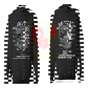 Home In Albania Heart In Dominican Republic Albanian Roots Sweatshirt Unisex | Mazezy