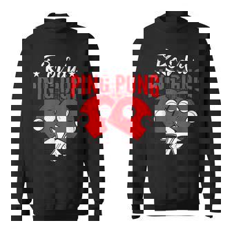 Homme Roi Du Ping-Pong Amateur De Tennis De Table Sweater e - Cadeauxyz