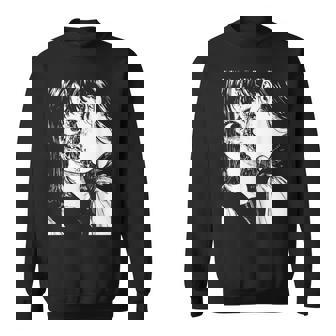 Horror Anime Manga Japan Japanese Creepy Kawaii Goth Sweatshirt | Mazezy