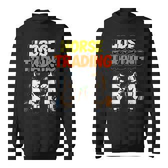 Horse Trading Bargaining Negotiate Politics Business Sweatshirt Unisex | Mazezy