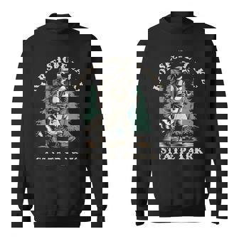 Horseshoe Lake State Park Illinois Hiking Trail Raccoon Sweatshirt Unisex | Mazezy