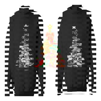 Howdy Christmas Tree Western Cowgirl Boots Xmas Lights Sweatshirt - Thegiftio