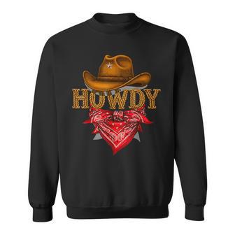 Howdy Western Cowboy Howdy Cowboy Rodeo Sweatshirt - Thegiftio UK