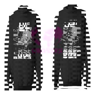 Humanity Equality Love Crosses Borders Sweatshirt Unisex | Mazezy