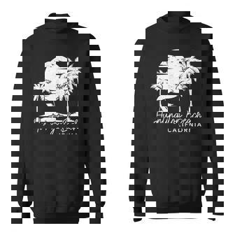 Huntington Beach California CA Vintage Sunset Surfer Retro Sweatshirt Unisex | Mazezy