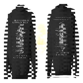 Huntington Beach California Surf Vintage Surfing Surfer Sweatshirt - Thegiftio