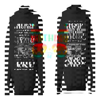 Husband Of The Birthday Cruiser Sunglasses Cruise Crew Small Black Sweatshirt - Thegiftio