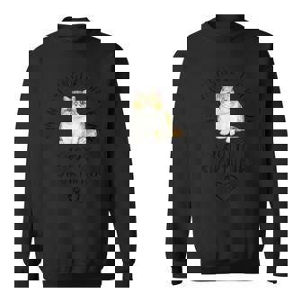 I'm Notingle I Have My Exotichorthairalentine's Day ネコ スウェットシャツ - Kawaiitshirt