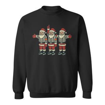 Ice Hockey Christmas Santa Referee Xmas Sweatshirt - Thegiftio UK