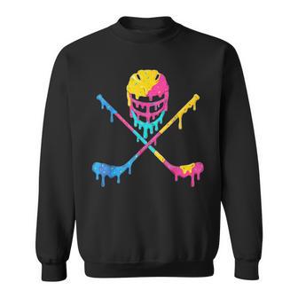 Ice Hockey Drip Ice Cream Graphic Sweatshirt - Thegiftio UK