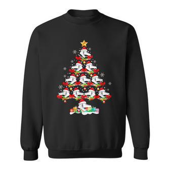 Ice Skating Winter Sports Lover Xmas Family Christmas Tree Sweatshirt - Monsterry