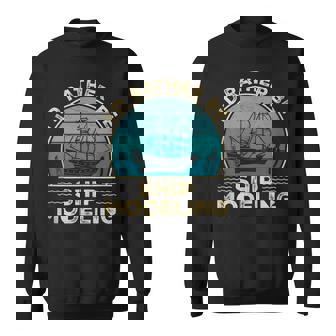 I'd Rather Be Ship Modeling Ship Modeler Model Builder Tank Top Sweatshirt Unisex | Mazezy