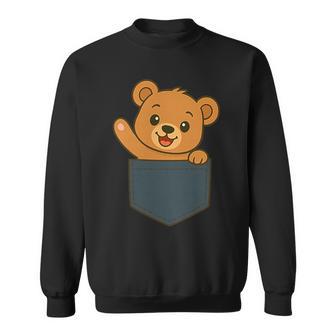 Illustration De Poche Avec Motif Ours En Peluche Sweater e - Cadeauxyz