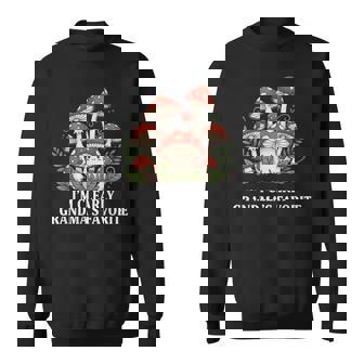 I'm Clearly Grandma's Favorite Cute Mushroom Grandkid Humor Sweatshirt Unisex | Mazezy