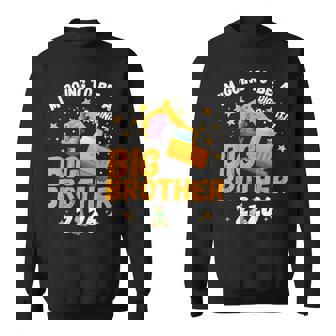 I'm Going To Be Big Brother 2026 Dinosaur Truck Boy Toddler Sweatshirt Unisex | Mazezy