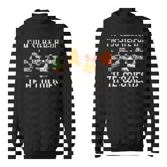 I'm Just Here For The Cookies Gingerbread Christmas Baking Sweatshirt | Seseable FR