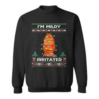 I'm Mildly Irritated Marcus The Worm Christmas Meme Sweatshirt - Thegiftio UK