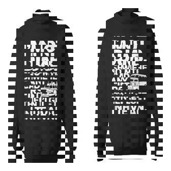 I'm Not Dumb Show Me The Candy First Then I'll Get In Van Sweatshirt | Mazezy