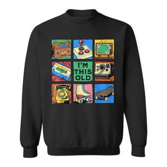 I'm This Old Retro Vintage Nostalgia 80S 90S Cassette Tape Sweatshirt - Thegiftio UK