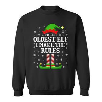 I'm The Oldest Elf Christmas Family Matching Sweatshirt - Monsterry