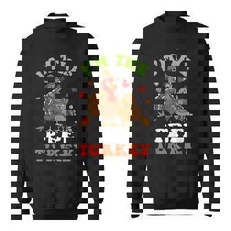 I'm The Pepe Turkey Cute Thanksgiving With Fall Leaves Love Sweatshirt Unisex | Mazezy