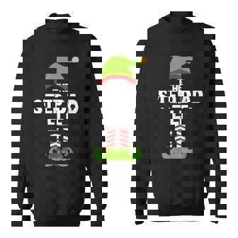 I'm The Step-Dad Elf Christmas Family Pajama Stepdad Sweatshirt Unisex | Mazezy