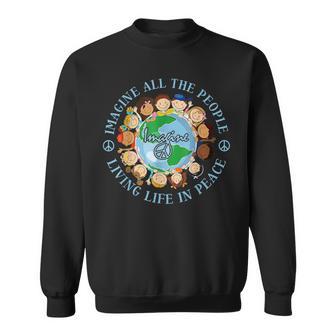 Imaginez Toutes Les Personnesivant Laie Paix Jour De La Terre 2024 Hommes Sweater e - Cadeauxyz
