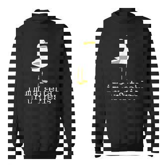 Imma Steal Ur Fries Cute Seagull Bird Animal Lovers Sweatshirt | Seseable CA