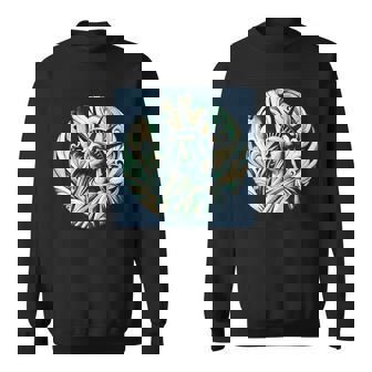 Impressionist Lady Liberty Sweatshirt Unisex | Mazezy