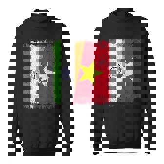 India Vietnam Half Flag Indian Vietnamese History Sweatshirt Unisex | Mazezy