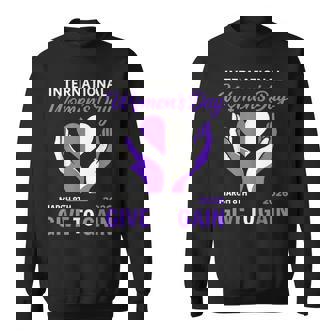 International Women's Day 2026 Iwd Give To Gain 8Th March Sweatshirt | Seseable CA