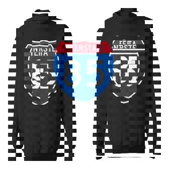 Interstate 85 Sign I-85 Highway Georgia South Carolina Sweatshirt Unisex | Mazezy