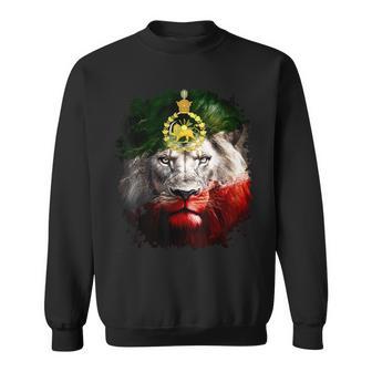 Iran Flag With A Golden Lion Head Sweatshirt - Thegiftio UK
