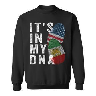 Iran Lion Sun FlagIran FlagUsa FlagIt's In My Dna Sweatshirt | Mazezy