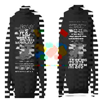 It Isn't A Toy It's Interlocking Brick System Brick Builder Sweatshirt | Seseable UK