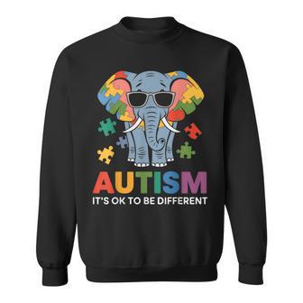 It's Ok To Be Different Awareness Elephant スウェットシャツ - Kawaiitshirt