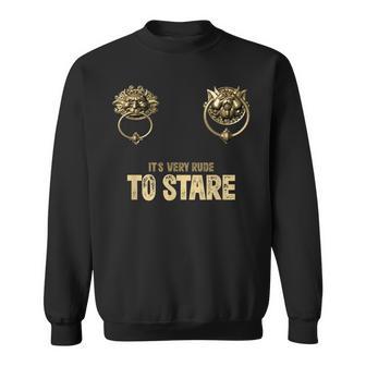 It'sery Rude Totare ラビリンス ドアノッカー スウェットシャツ - Kawaiitshirt