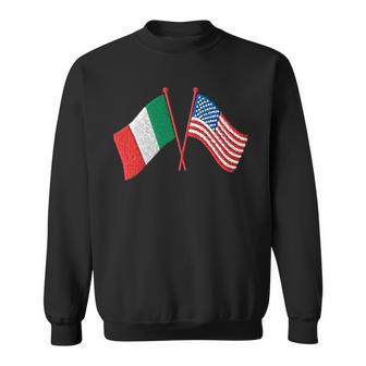 Italian American Cross Flag Sweatshirt - Thegiftio UK