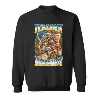 Italian Brainrot Christmas Meme Chaos Sweatshirt - Thegiftio UK