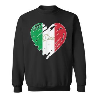 Italienische Flagge Herz Grafik Proud To Be Italian I Love Italy Sweatshirt - Geschenkecke