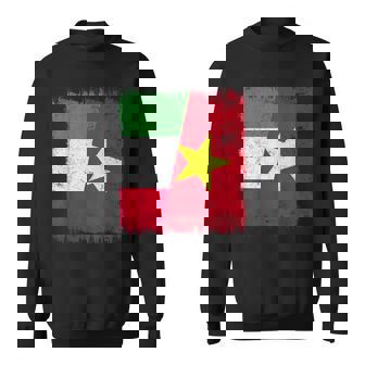 Italy Vietnam Half Flag Italian Vietnamese History Sweatshirt Unisex | Mazezy