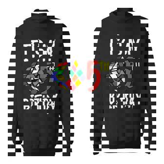 It's My 5th Birthday Years Old Rubixk Cube Speed Cubing Kids Sweatshirt Unisex | Mazezy