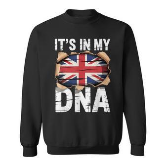 It’s In My DNA British Roots UK Flag Heritage United Kingdom Sweatshirt Unisex | Mazezy