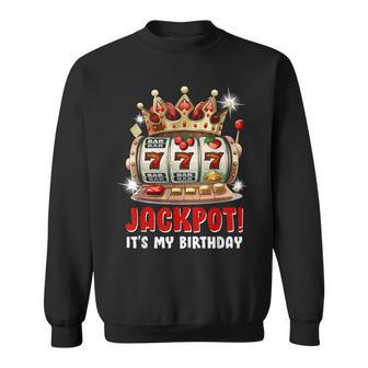 Jackpot It's My Birthday Women's Slot Machines Birthday Sweatshirt - Thegiftio UK