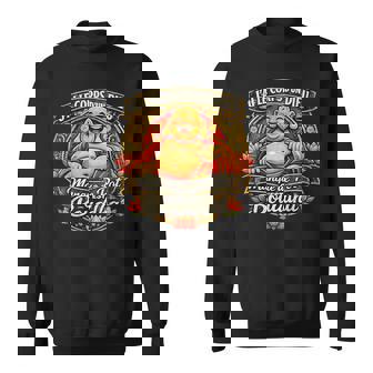 J'ai Le Corps D'un Dieu Bouddha Cadeau Homme Humour Drole Sweater e - Cadeauxyz