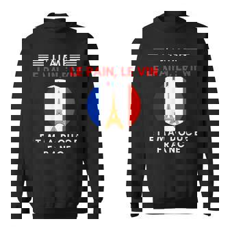 J'aime Le Pain Lein Et Ma Douce France Patriote Sweater e - Cadeauxyz