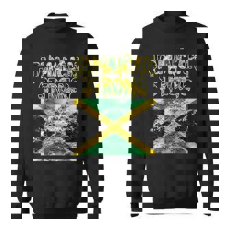 Jamaica Strong Shirt Country Map Watercolor Style Sweatshirt Unisex | Mazezy