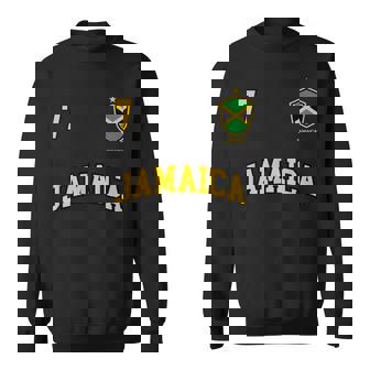 Jamaica チームサッカー ジャマイカ Number 7Occer スウェットシャツ - Kawaiitshirt